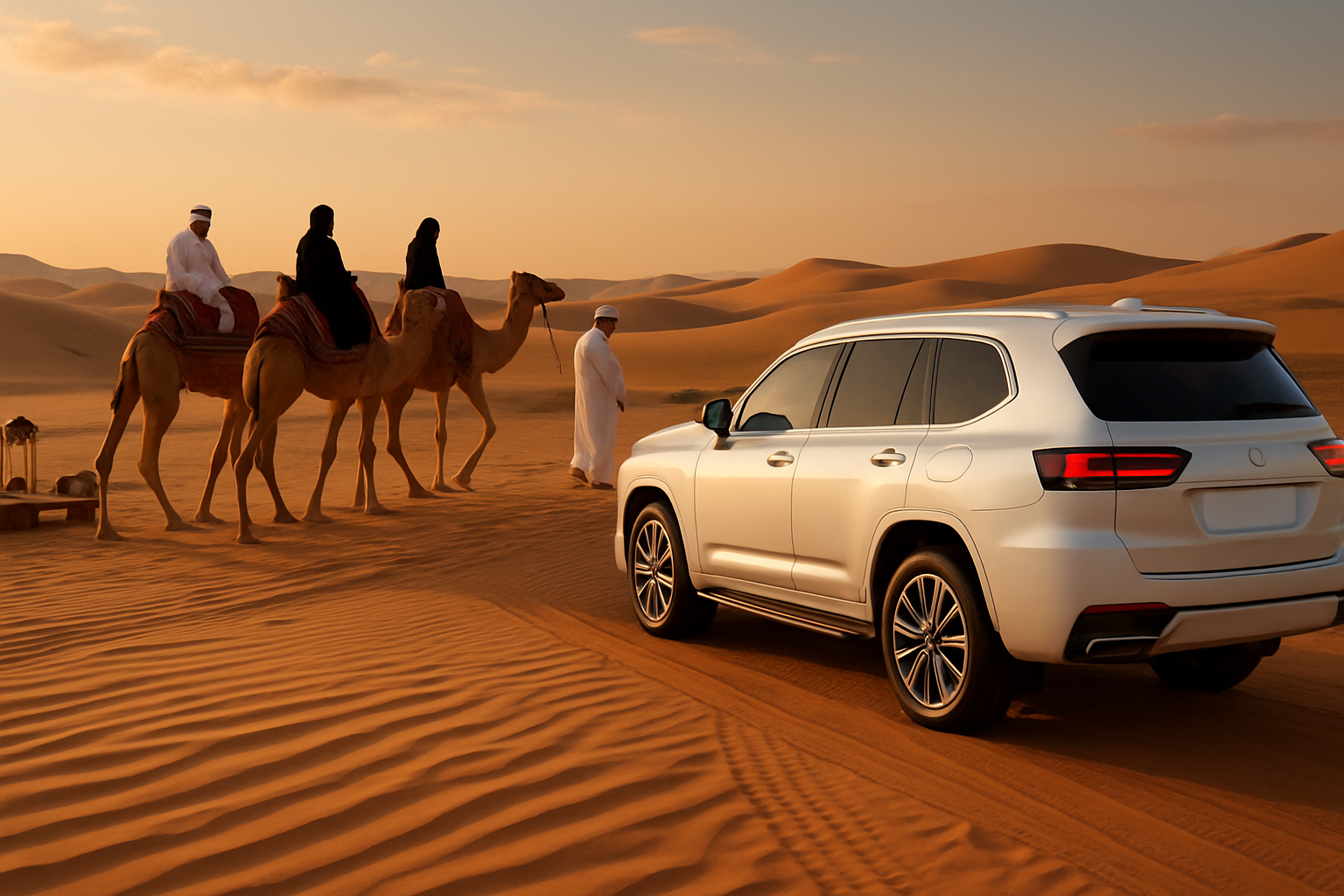 Luxury desert safari experience